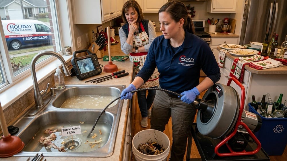 How to Safely Unclog Drains After Holiday Gatherings